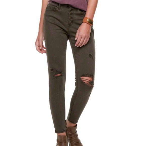 Junior's Mudd high Waisted skinny Pants - Picture 1 of 9